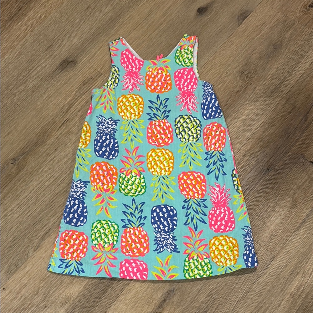 Tommy Bahama Pink and Blue Sundress Sleeveless Scoop Neck Casual